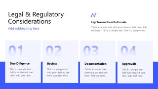 Regulatory Considerations Merger Acquisition Slide Layout