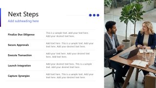 Merger Execution Next Steps PPT Template