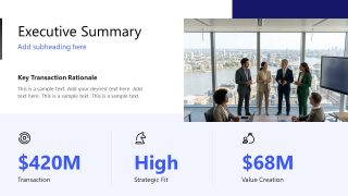Deal Highlights Merger and Acquisition Presentation Deck