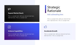 Merger Rationale M&A Presentation Template
