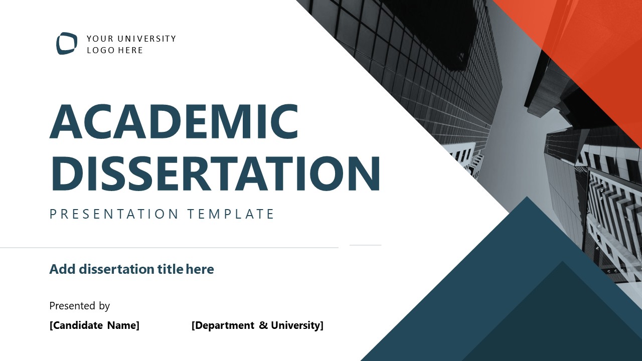 Cover Design - Academic Dissertation PPT Template