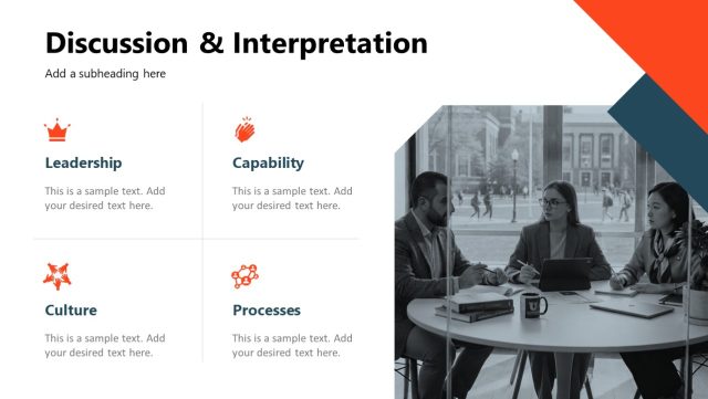 Discussion and Interpretation Academic Dissertation Slide - SlideModel