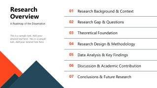 Research Overview - Academic Dissertation PPT Layout