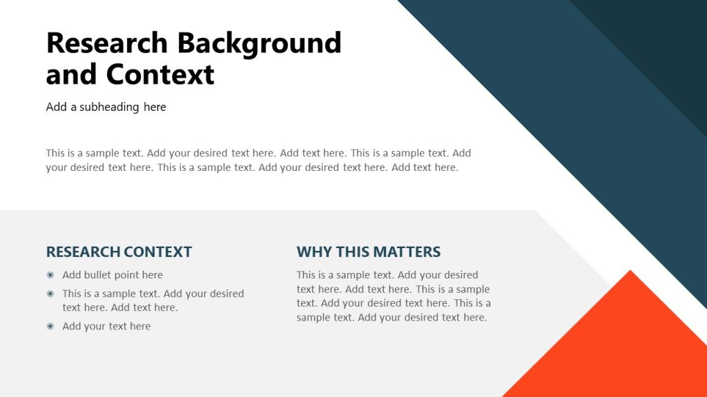 Research Background and Context Presentation Slide - SlideModel