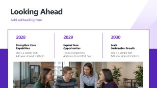 Purple White Company Overview Slide Deck 