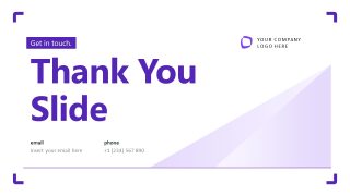 Purple White Company PPT Template Presentation Deck 