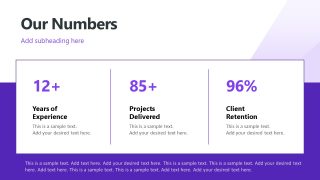 Purple White Company Template for Presentation 