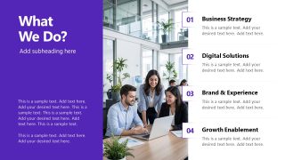 Purple White Company Presentation Template