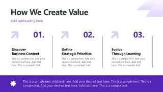 Editable Purple White Company PPT Template