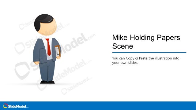 Person Holding Clipboard Scene Illustration