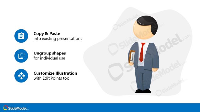 Mike Cartoon Scene of Holding Papers