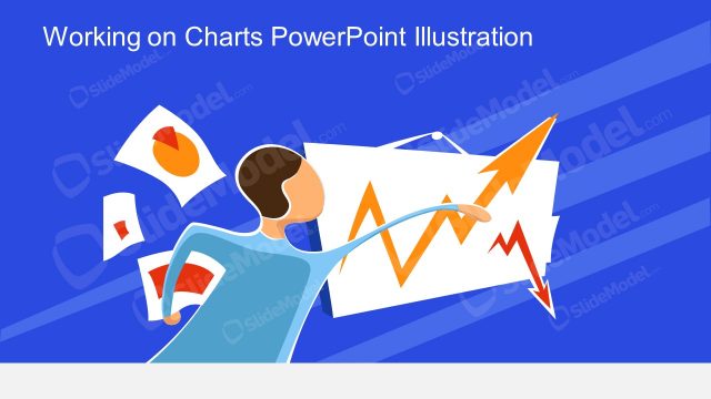 Person Working on Charts Illustration Scene