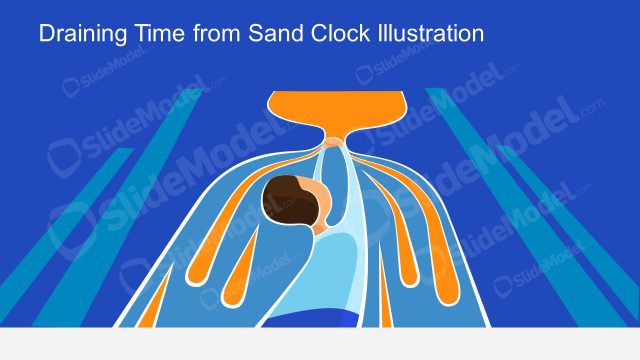 Draining Time Metaphor Illustration Scene