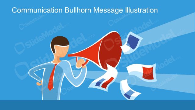 PowerPoint Bullhorn Template for Communication