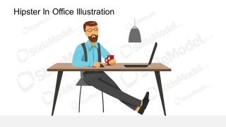 Trendy Home Office PowerPoint 
