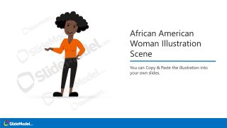 Vector Image of African America Female Figure