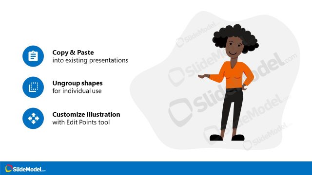 PowerPoint Afro-American Avatar Entrepreneur
