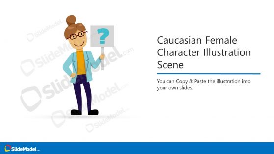 Female Cartoon Characters for PowerPoint