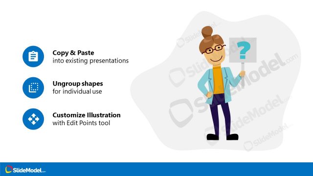 PowerPoint Cartoon Illustration Scene Caucasian Female