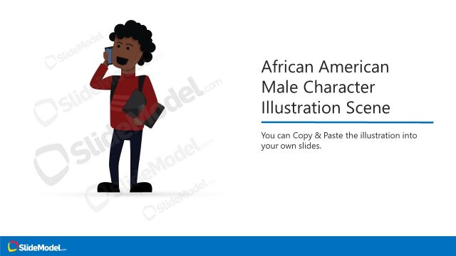 African American Male Character Illustration Scene