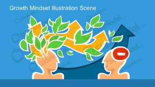 Growth Tree and Leaf Graphics Metaphor Template