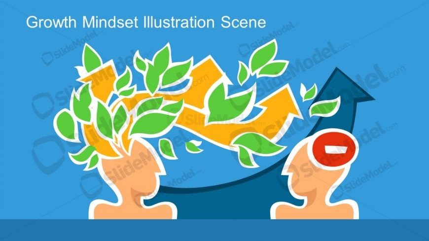 Growth Tree and Leaf Graphics Metaphor Template