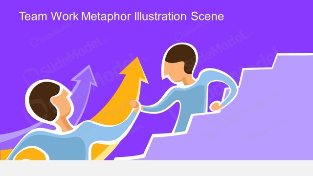 Team Work Metaphor Illustration Scene