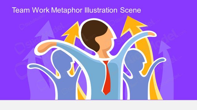 Team Growth Mindset Illustration Scene