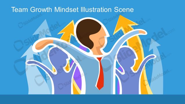 PowerPoint Illustration Scene of Team Growth