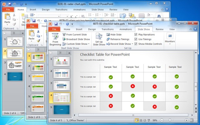 comparison chart template