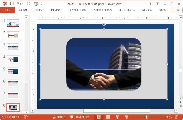 Crop image to shape in Microsoft PowerPoint