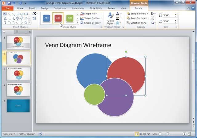 4 Set Venn Diagram for PowerPoint - SlideModel