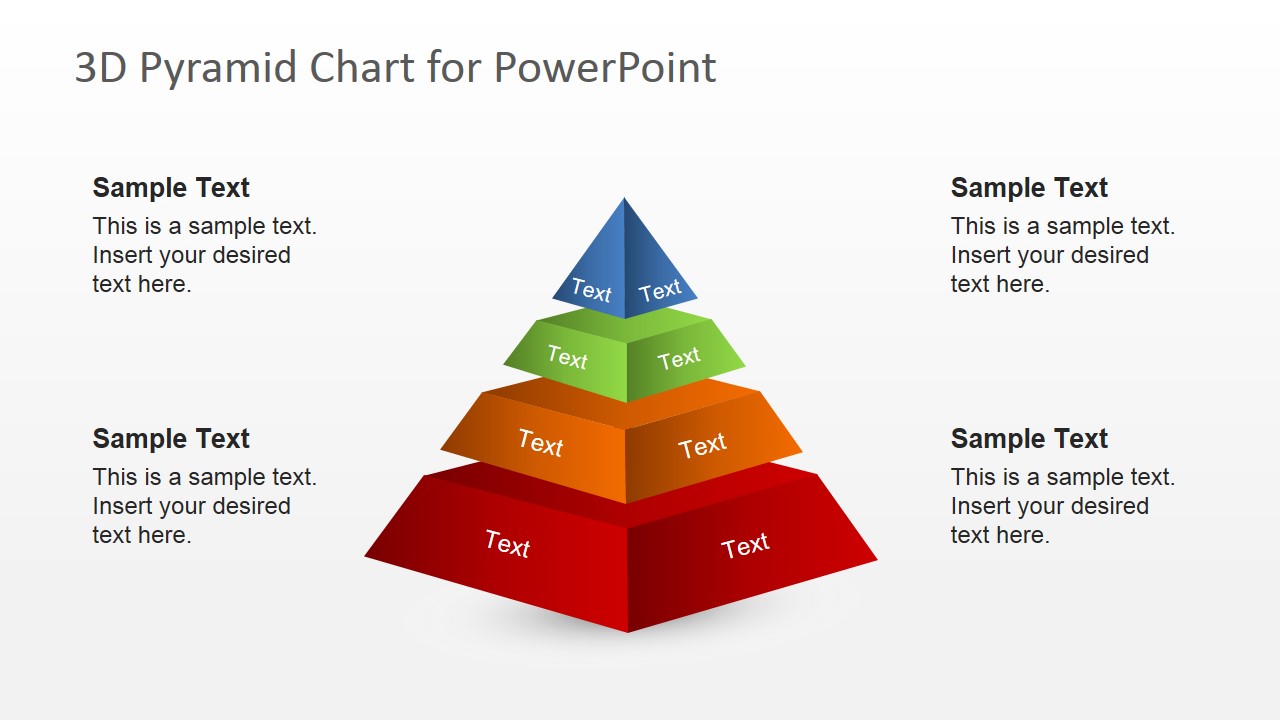 Free 3D Segmented Pyramid Slide for PowerPoint Google Slides