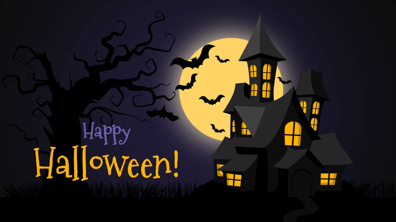 Free Halloween PowerPoint Background SlideModel