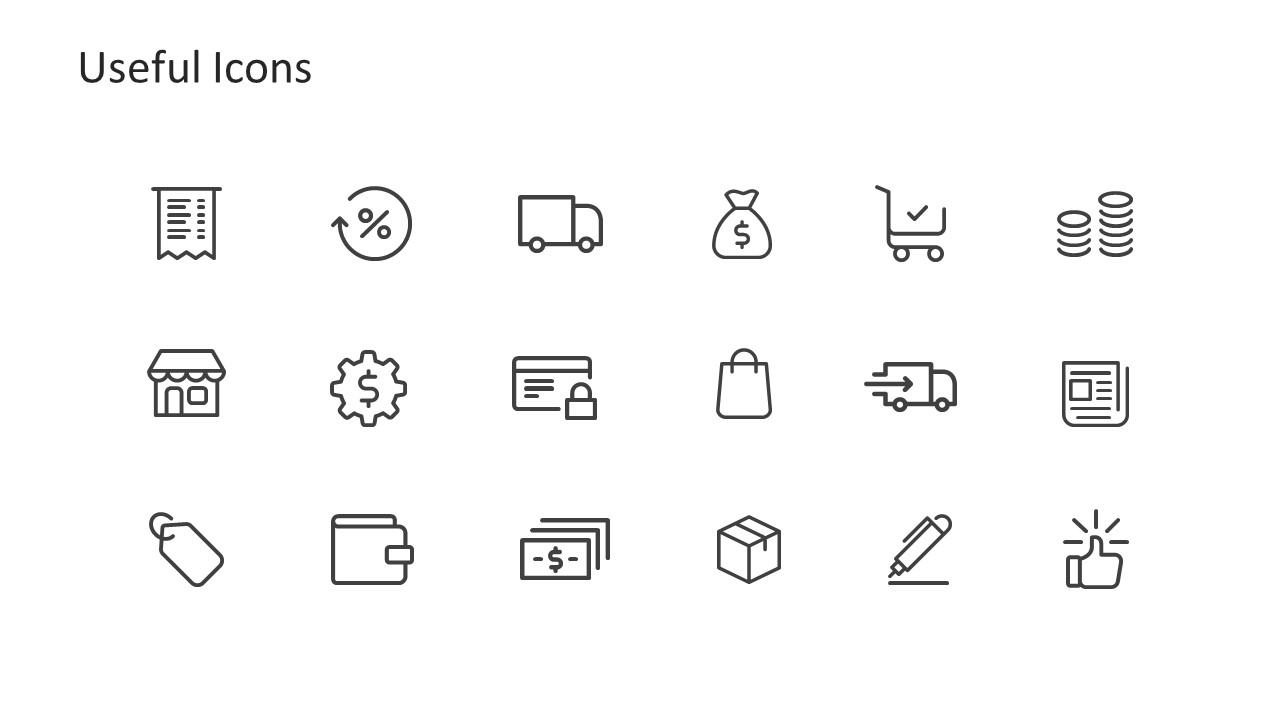 Creative Infographic Icons for Diagram Customization