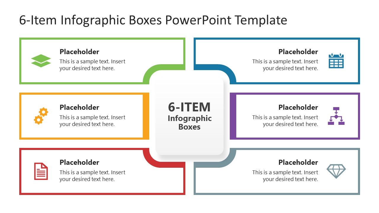 Free 6-Component Infographic Template for PowerPoint