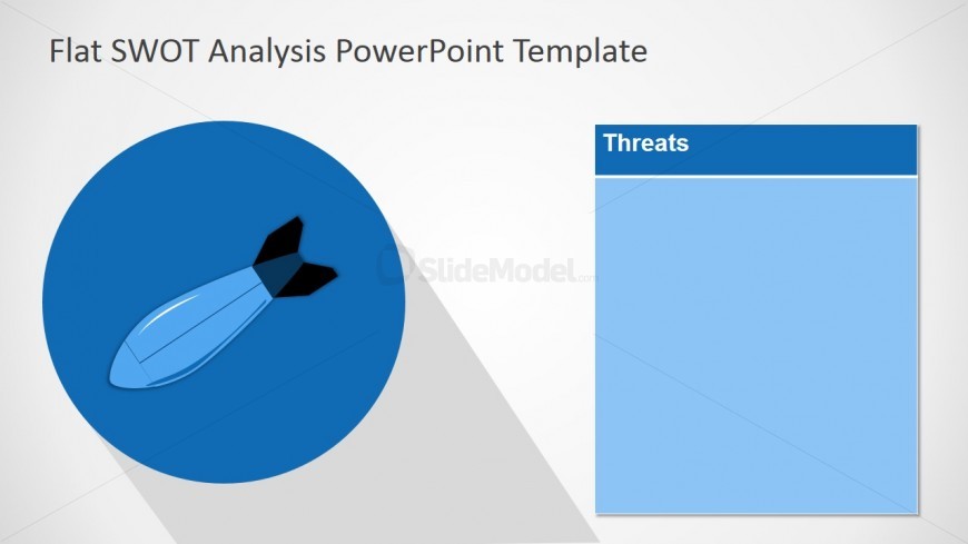 PowerPoint Template SWOT Free Threats Design