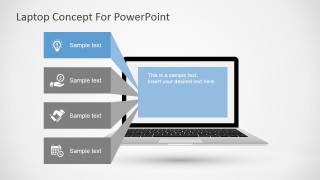 PowerPoint Template with Laptop Design