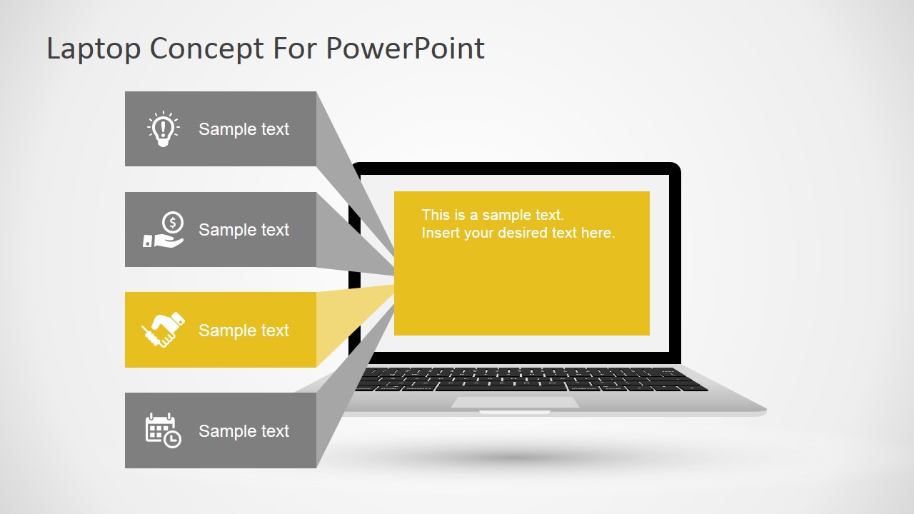 Mac Notebook PowerPoint Diagram - SlideModel