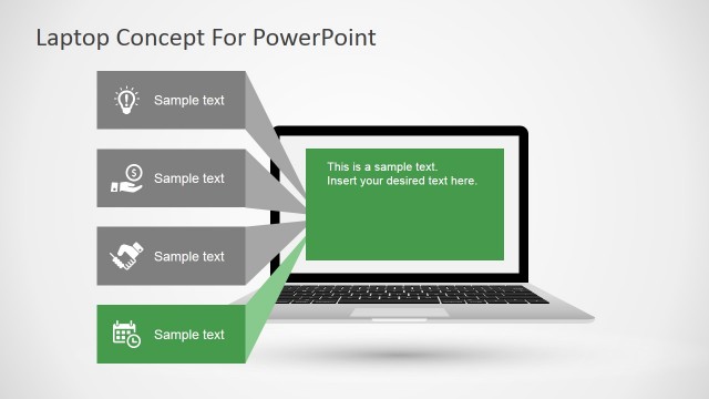 Free PowerPoint Template Featuring a Laptop