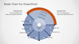Free PowerPoint Chart Resembling a Radar