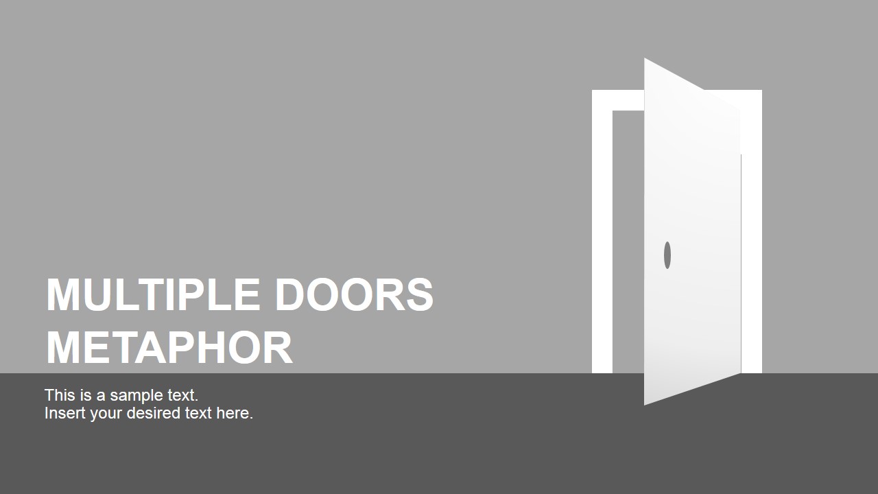 Free PowerPoint Template Doors Clipart