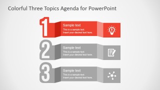 Three Steps Agenda for PowerPoint