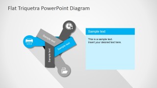 PPT Diagram Flat Design Three Steps