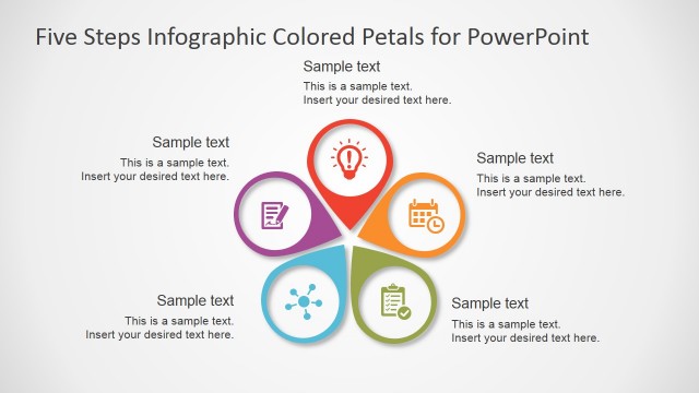 Free PowerPoint Template Five Steps Diagram