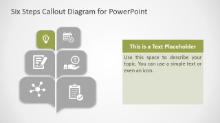 PPT Diagram Callout Design Six Steps