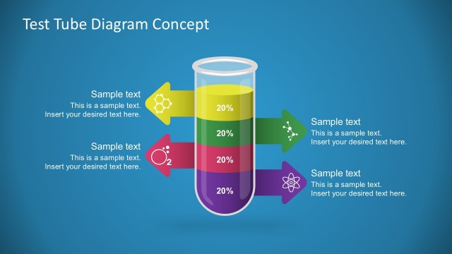 Free Test Tube Diagram PowerPoint Concept