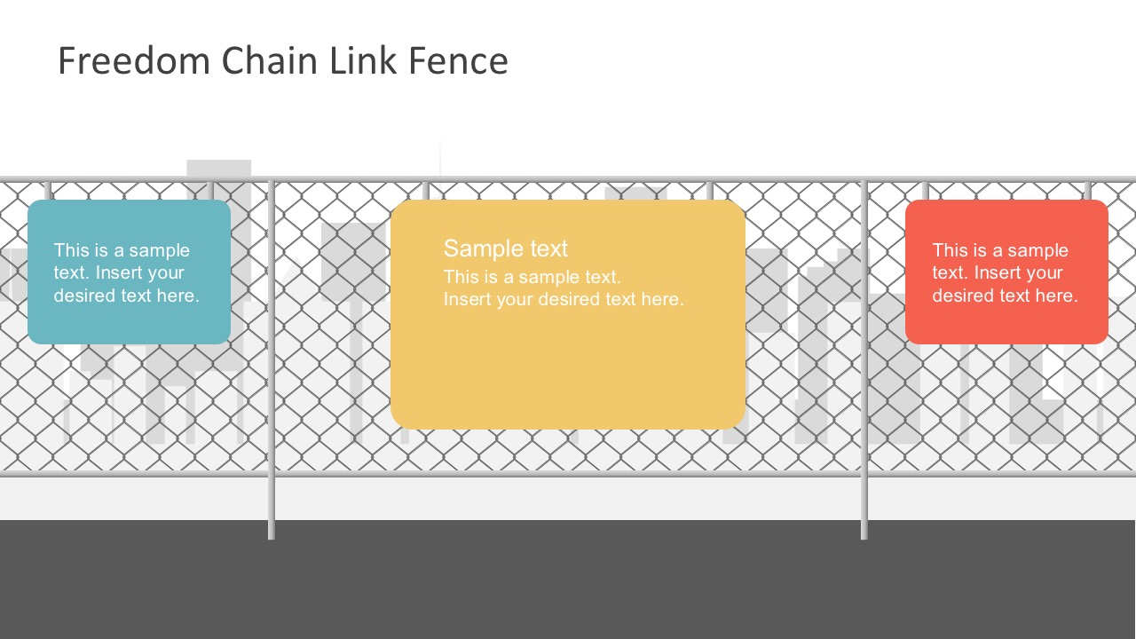Free Decorative Iron Fence PowerPoint Template