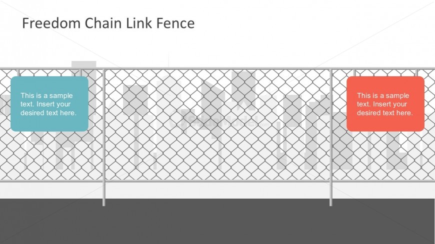 Free PowerPoint Templates Chain Fence 