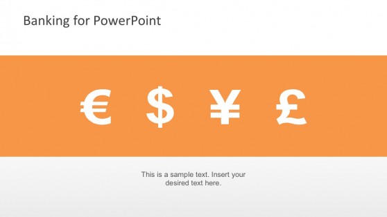 Free PowerPoint Currency Orange Template Background